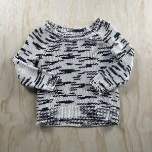 American Eagle Outfitters Sweater Women Small White Striped Long Sleeve Pullover
